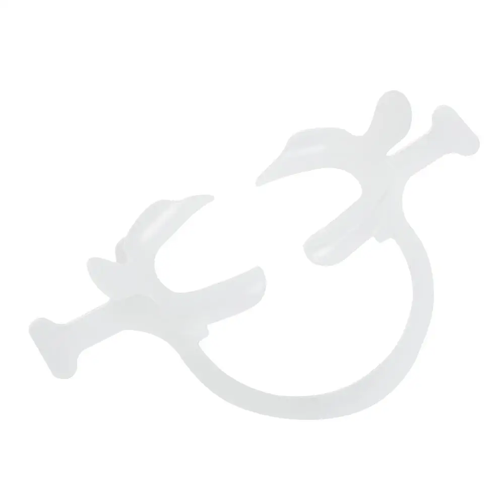 Dental Cheek Lip Retractor Mouth Opener C-Shape with Handle White Big