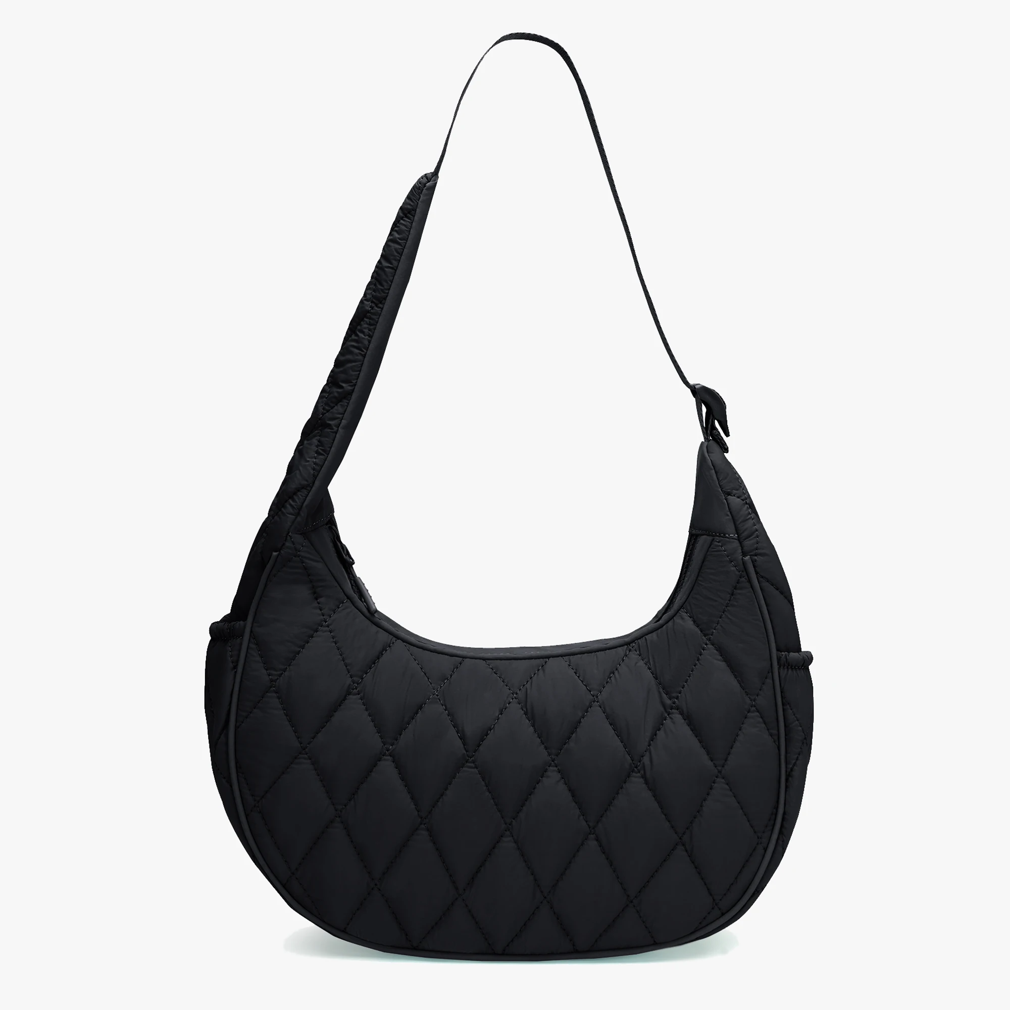 

DOYOGI пуховая сумка через плечо в форме полумесяца для женщин, стеганые кошельки, сумка в форме полумесяца, нейлоновая сумка-хобо, кошелек, пухлая сумка