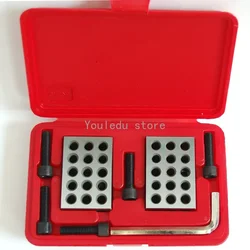 23 holes Precision 25-50-75mm Blocks with screws, parallel clamping block set, steel block 23 Holes 1-2-3