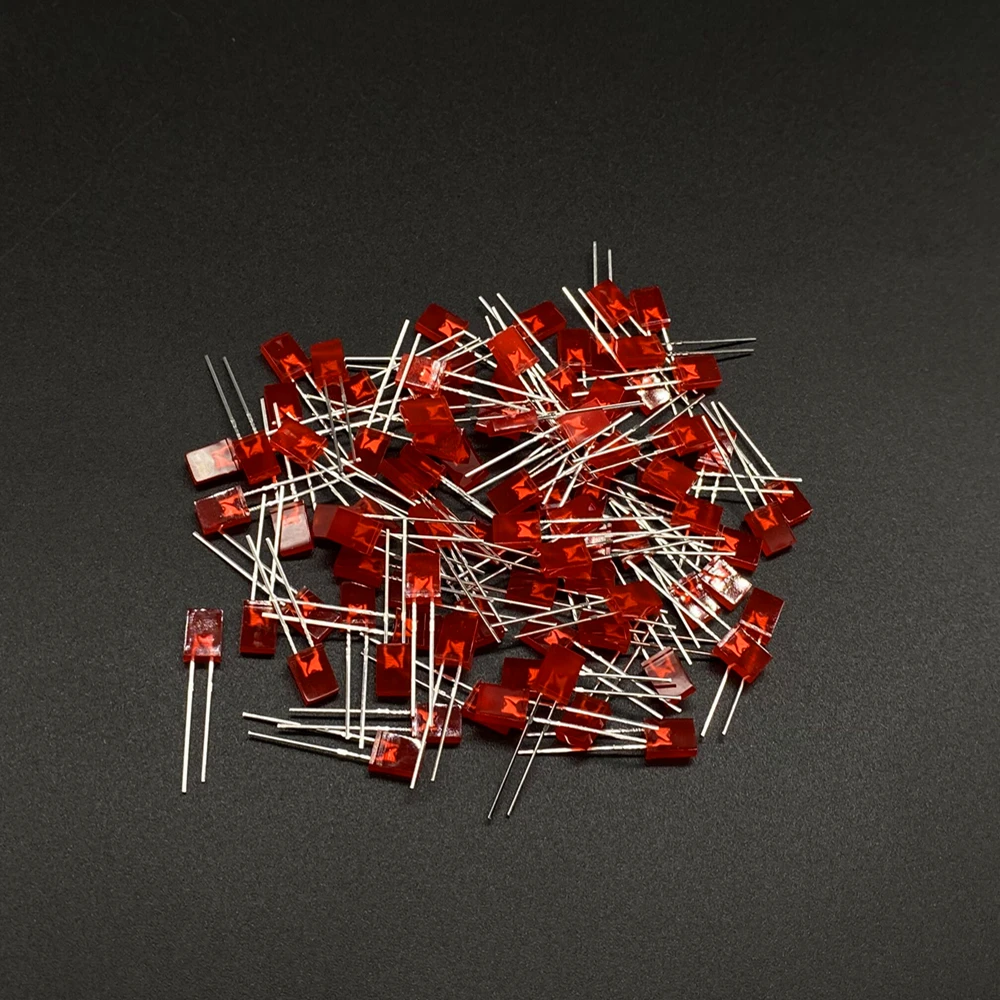 100pcs 2X3X4 Square LED 234 Red Light-emitting Diode White Yellow Red Green Blue Electronic Diy Kit