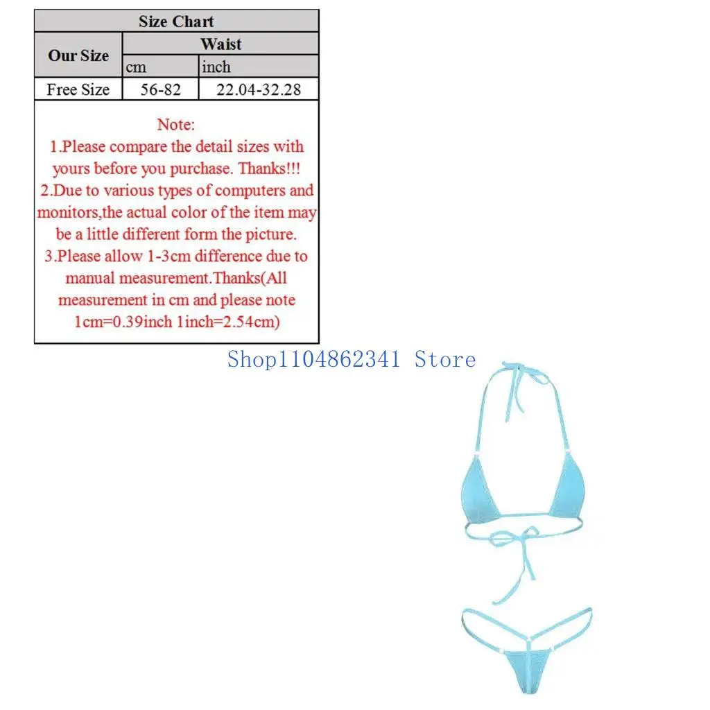 

5ASD Женщины Halter Mini Thong Swimwear Solid Color Brazilian купальник