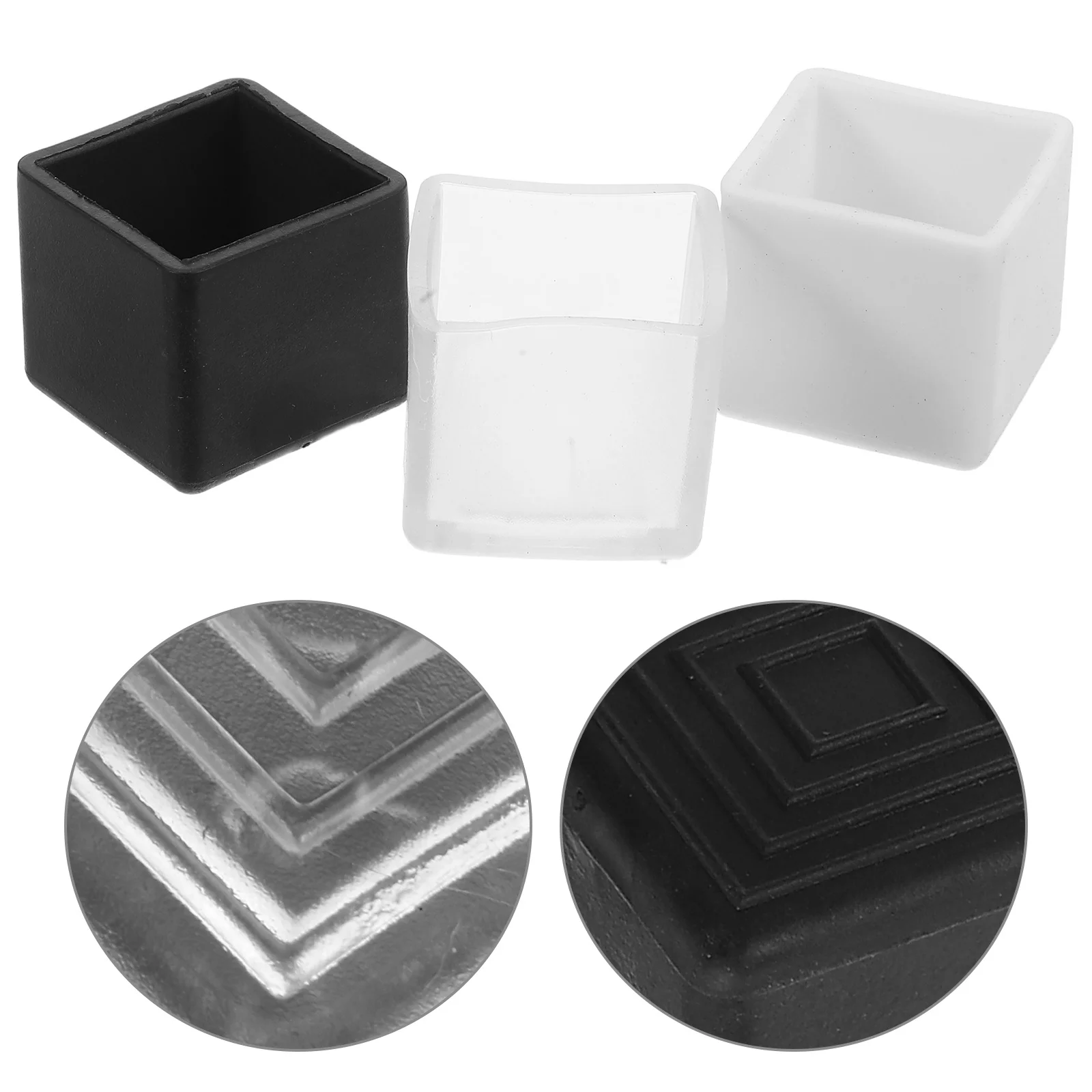 

36Pcs Chair Leg Floor Protectors Square Furniture Cups Anti-Slip Chair Feet Pads Hardwood Floor Protection Noise Reducing