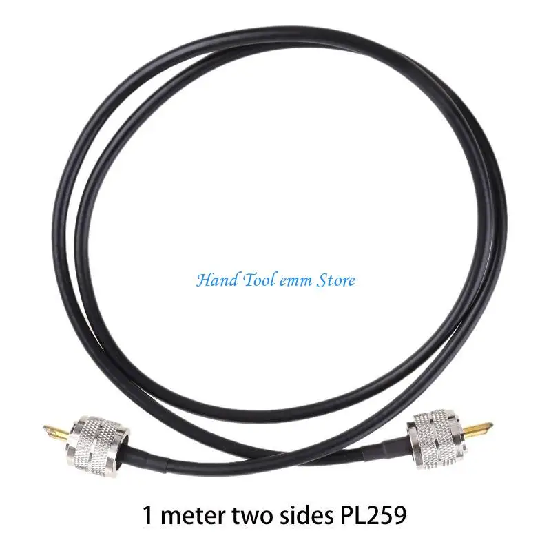

H37F CB Radio Cable PL259 Jumper 3FT(1m) RF Adapter PL-259 UHF Male to Male Connector Coax RG58 Cable for Radio Antenna