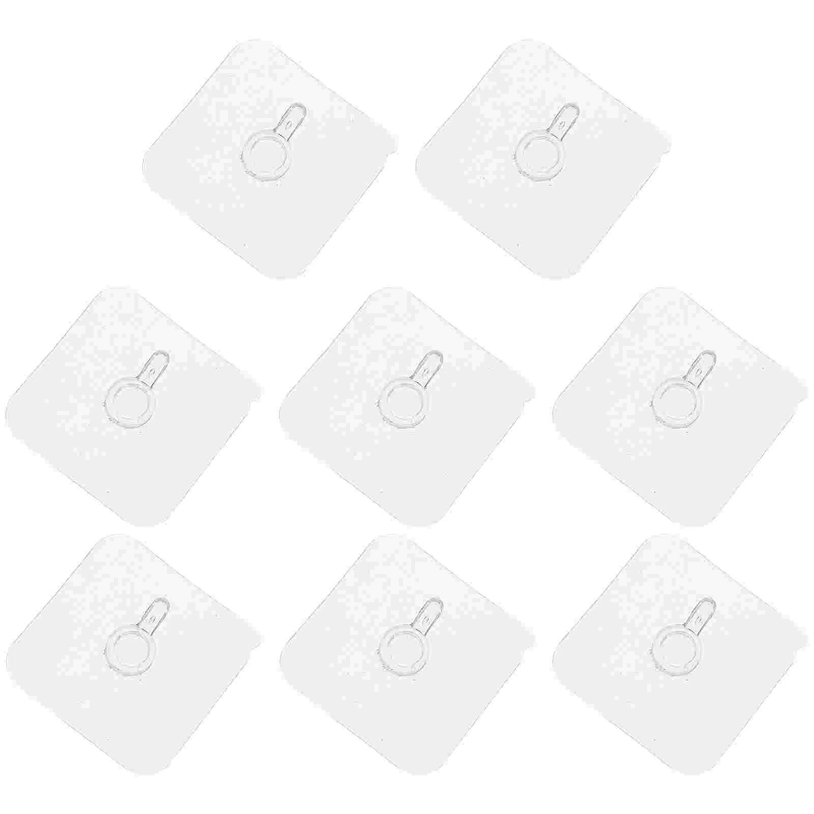 8 Pcs Rest Assured Frame Hooks Hanging Photo Hangers Personality Clock Plastic Wall Nails Picture