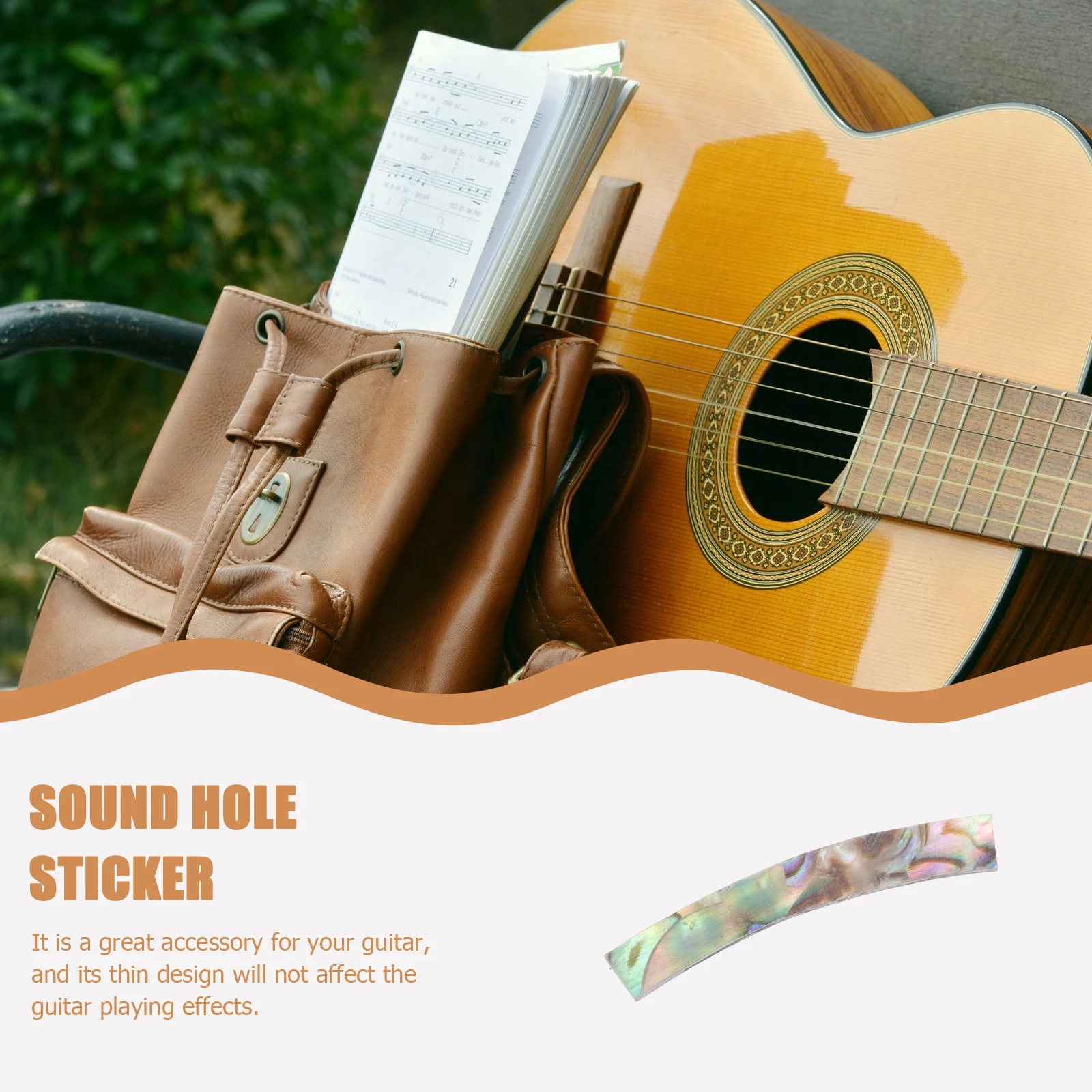 

12pcs Guitar Sound Hole Rosette Sticker Inlay Decoration For Acoustic Classical Guitars Pvc Adhesive Easy Install Lightweight