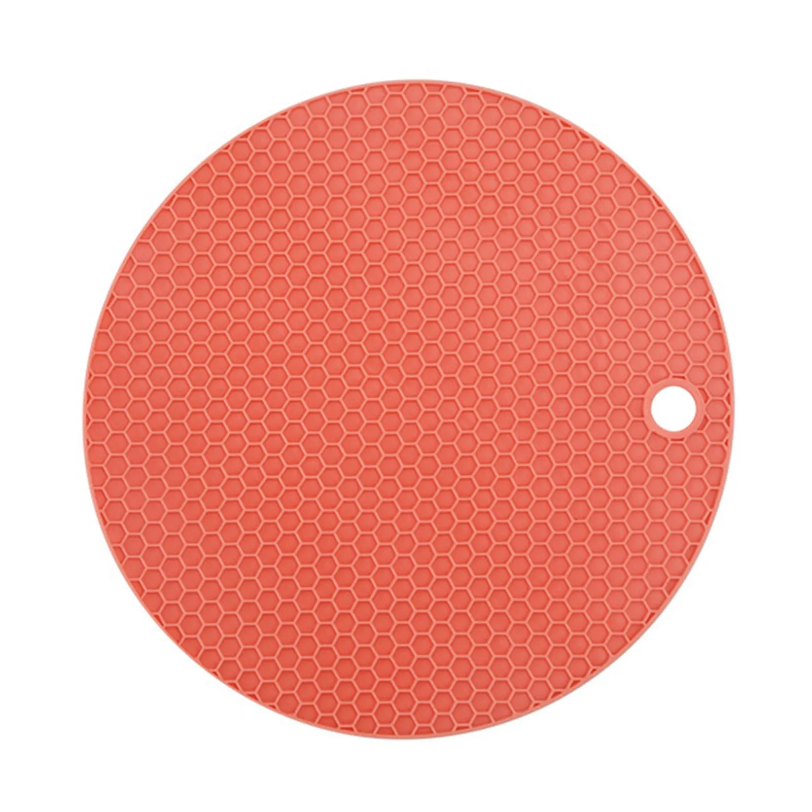 17cm Round Silicone Heat Resistant Trivet Mat Non-Slip Heat Insulation Pad Pot Holder for Kitchen Countertop Hot Pots and Dishes