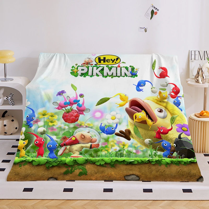 

Sofa Blankets for Winter B-Pikmin Warm Bed Fleece Custom Camping Lovely Fluffy Soft Blankets King Size Microfiber Bedding