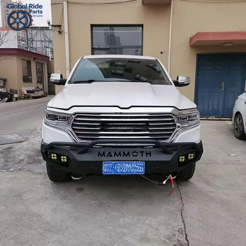 

Подходит для Dodge Ram Mammoth RAM1500, 2019-2023 годы, передний бампер для соревнований, защита от столкновений, модифицированная