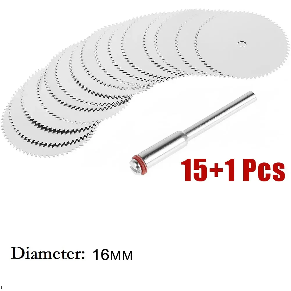 15Pcs Mini Circular Saw Blade Electric Grinding Cutting Disc Rotary Tool For Dremel Metal Cutter Power Tool Wood Cutting Discs