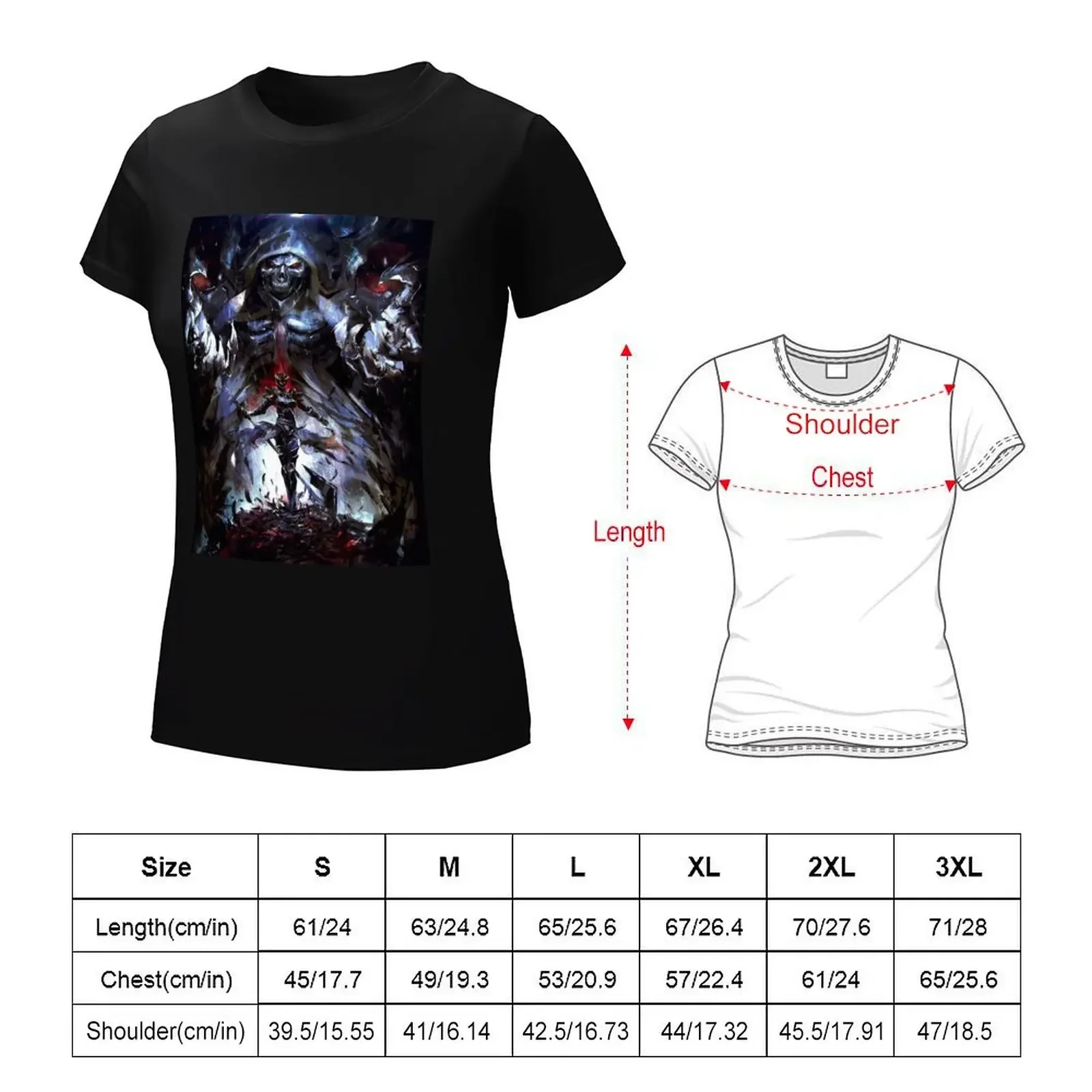 overlord T-shirt tees aesthetic clothes animal print shirt for girls workout shirts for Women loose fit