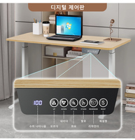Electric Lift Workbench Desk  Desktop Ergonomic Creative Gaming Desk for Office With Cup and headphone holder