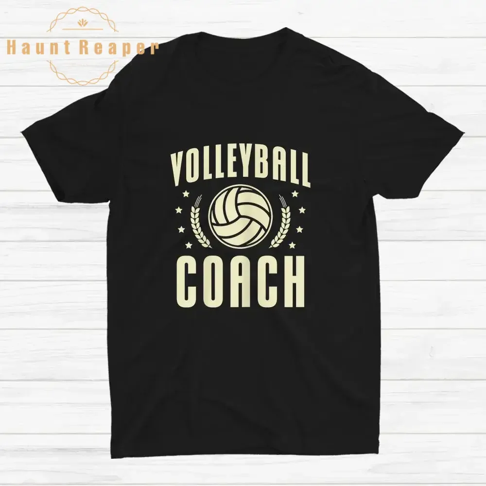 

Haunt Reaper Men T Shirt Assistant Coach Volleyball Mom Volleyball Coach Shirt Cotton T-shirt Large And Short Sleeved