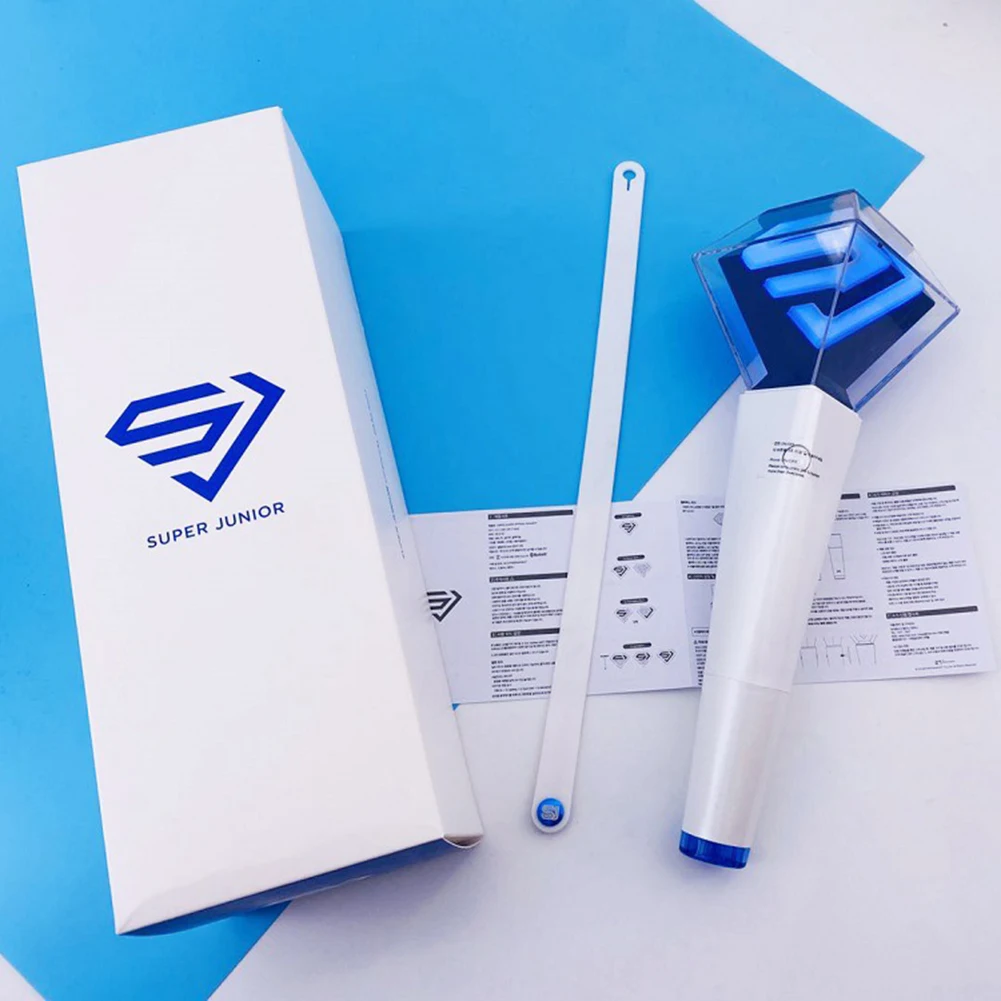 KPOP Super Junior Ver.2 Lee Teuk ,Eun Hyuk,HeeChu E.L.F. FANLIGHT Concert Cheerleading Light Stick