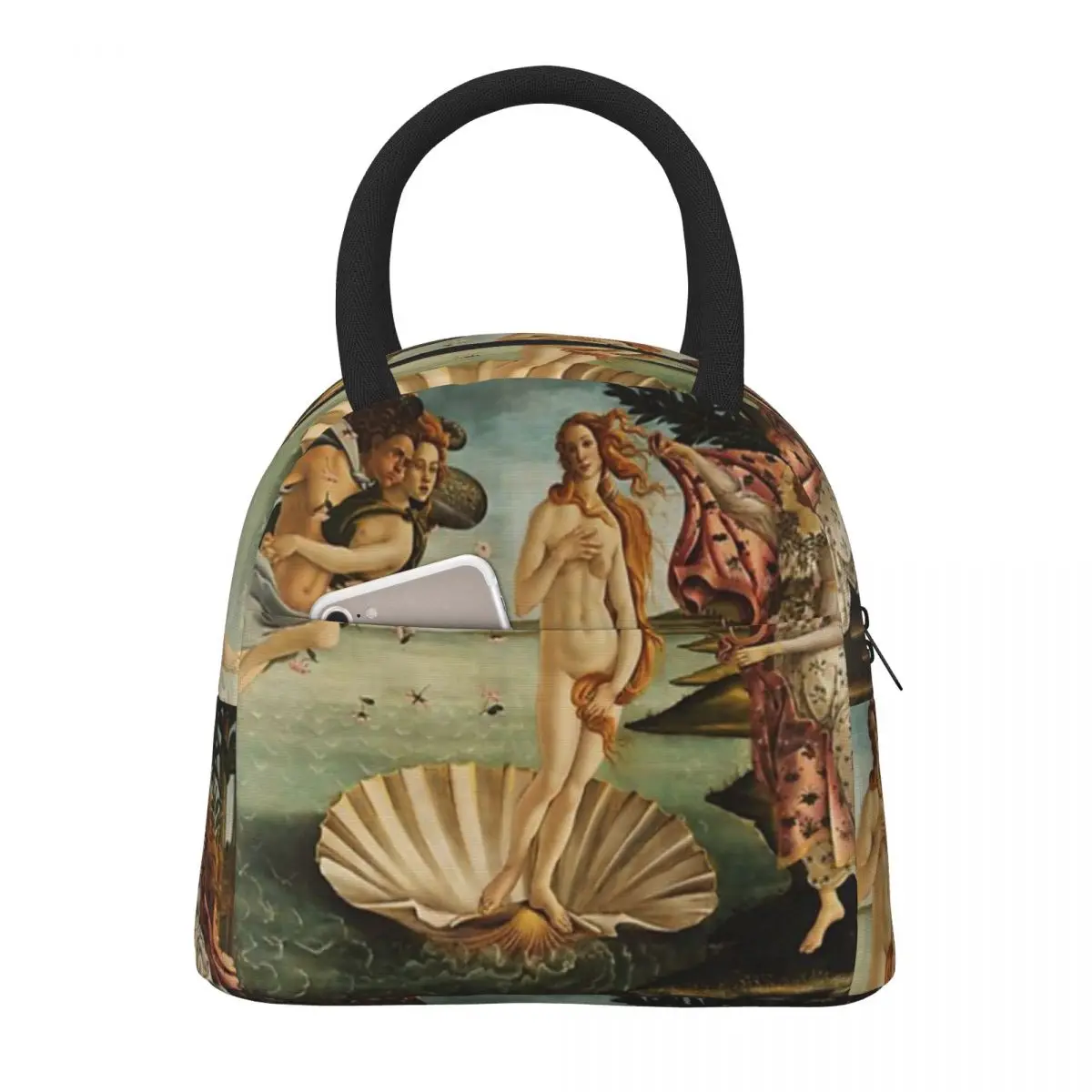 

The Birth Of Venus Insulated Thermal Cooler Bag Lunch bag Foods Drink Storage Leakproof Picnic Camping Bags Outdoor Cooler Box