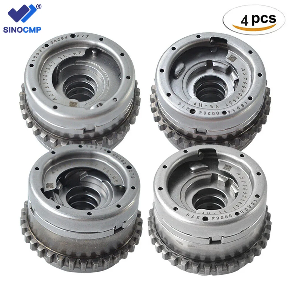 

4pcs Intake & Exhaust Left & Right Camshaft Adjuster Set For Mercedes-Benz V6 3.5L E350 C350 ML350 2012 2760501347, 2760501447