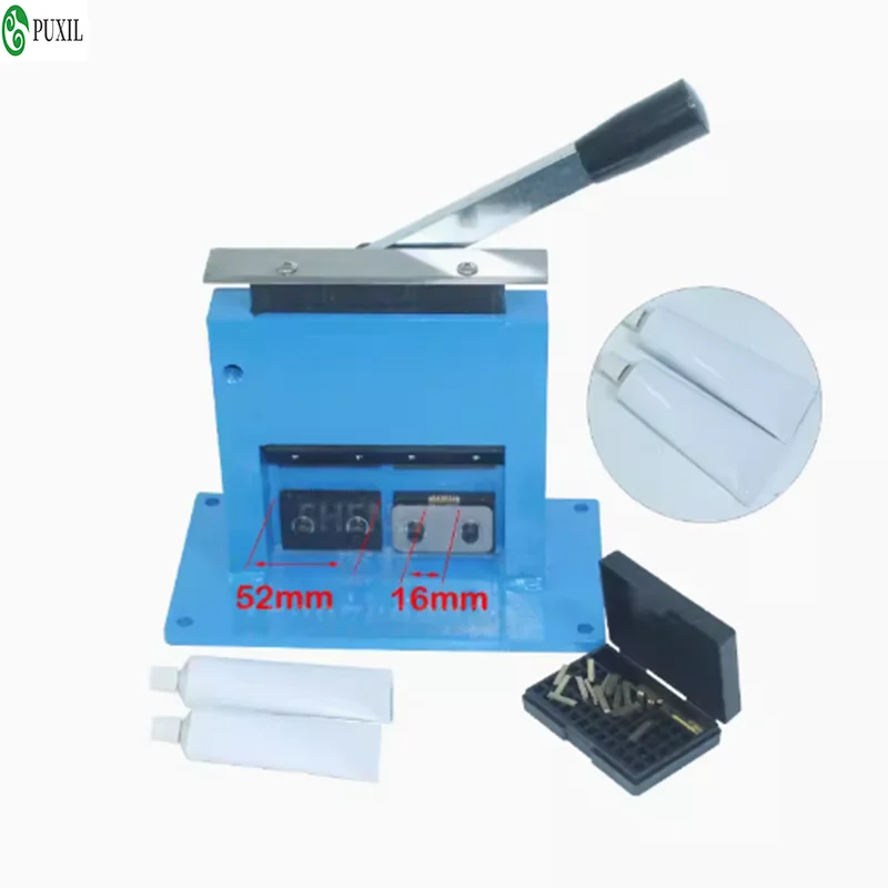 Manual Table Top Aluminium Toothpaste Tube Sealing Machine with Date Embossing for Aluminium Pipe Sealing Tail Machine