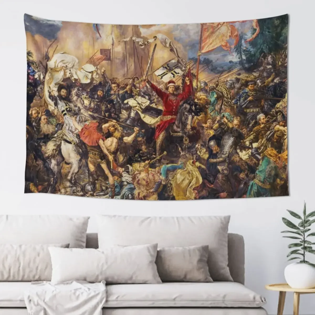 The Battle of Grunwald by Jan Matejko Tapestry On The Wall Bedrooms Decor Kawaii Room Decor Room Decorations Tapestry