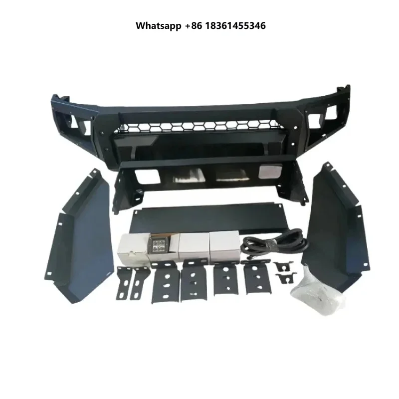 Factory Sale Hot Selling Accsori Front Bull Bar Winch Bumper With Square Light Pickup Truck 4X4