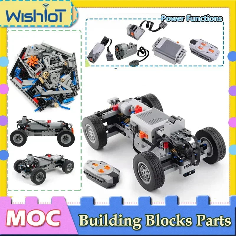 

Пульт дистанционного управления, полноприводный автомобиль, шасси, технические строительные блоки, функция питания, мотор-головоломка, MOC, кирпичи, игрушечные аксессуары