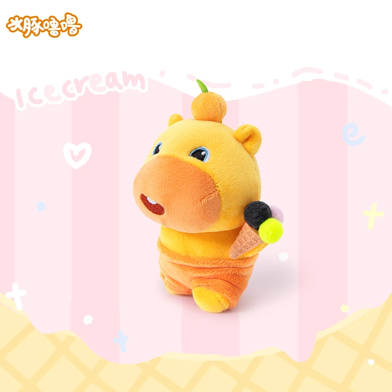 Capylulu Capibara Peluche Ciondolo Serie Zaino stile gelato Portachiavi Bambola carina