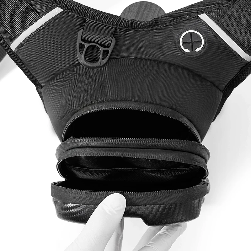 Bolsa de motocicleta, bolsa de pierna para deportes al aire libre, bolsa dura para teléfono móvil