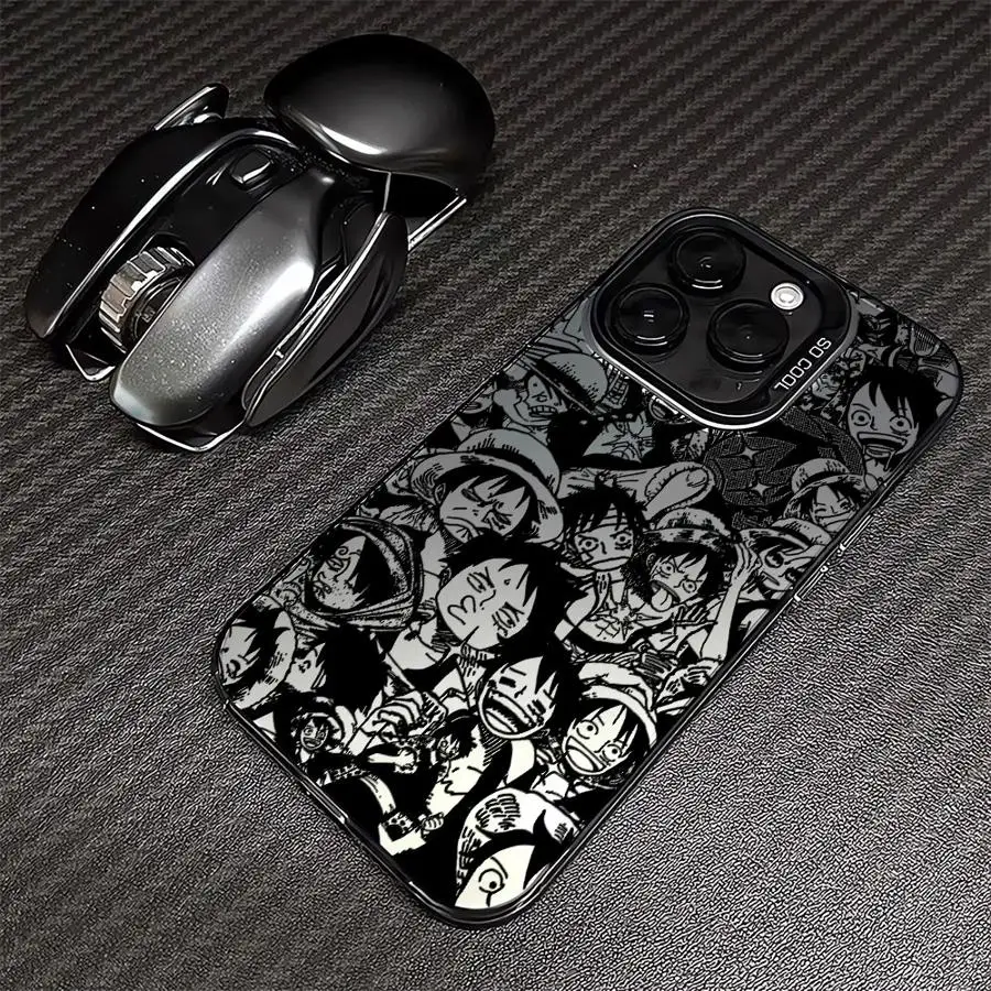 Soft Shell Handyhülle für iPhone 16e 17 Air 14 15 16 Plus 11 12 13 Pro Max One Piece Cartoon Cute Luffy