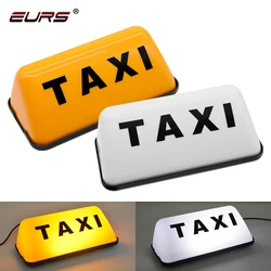 EURS Car Taxi Lights LED Sign Decor Glowing Decor Auto Dome Lights Taxi Lights TAXI-COB 12V Taxi Light with Car Charger Inverter