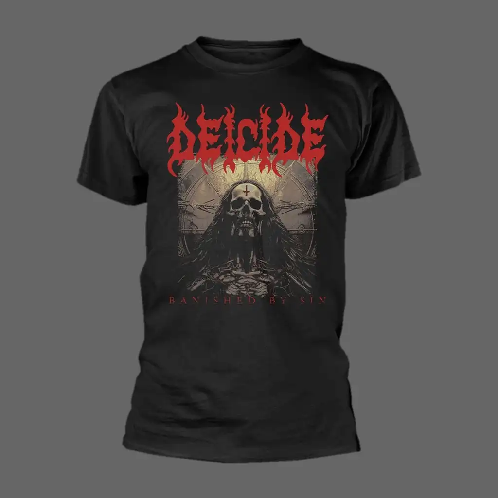 

Deathgod-Demon T-Shirt Peripheral Pattern Printing Summer Classic Retro Cotton Men's and Women's T-Shirt Short Sleeve