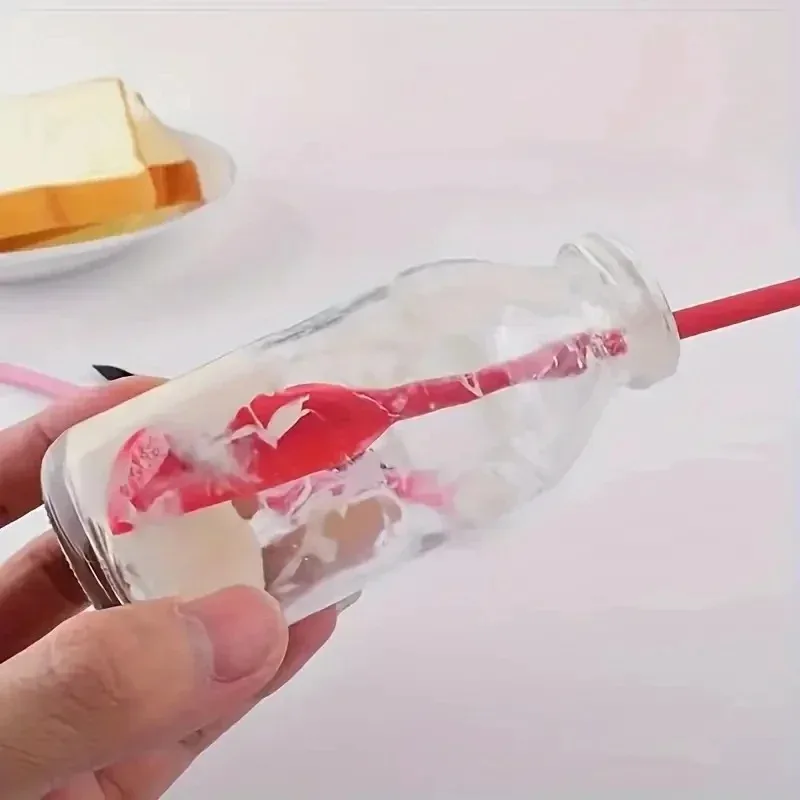 مجموعة ملاعق سيليكون صغيرة من 3 قطع - مقاومة للحرارة، أحجام متعددة للمرطبانات والزجاجات وكشط المربى في المطبخ - 6