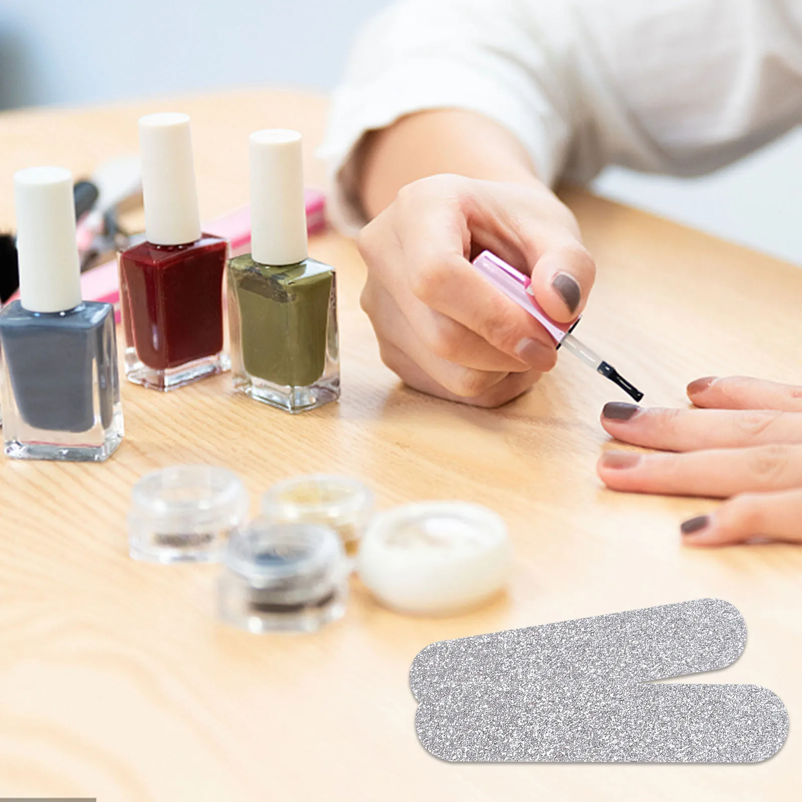 

30 шт., блестящие пилочки для ногтей, маленький размер, пилочка для маникюра и педикюра, портативная дорожная буферная пилочка для ногтей, пилочка для ногтей