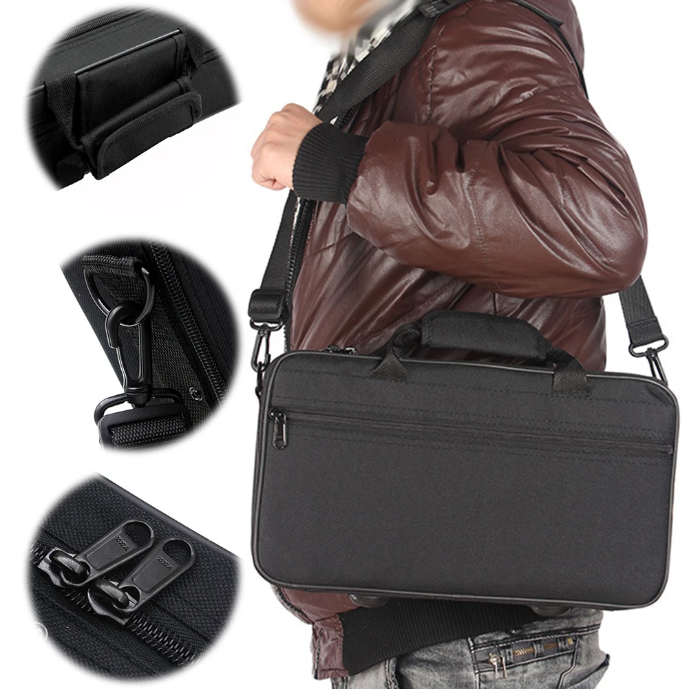 Sac de rangement en tissu Oxford pour clarinette, mallette de transport avec bandoulière, accessoires de Protection pour clarinette