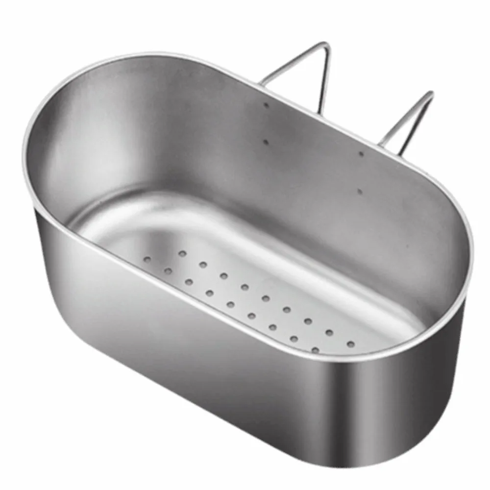

Stainless Steel Portable Strainer Wall Hanging Rust-Resistant Drainage Basket Mesh Colander Time-Saving Kitchen Strainer Kitchen