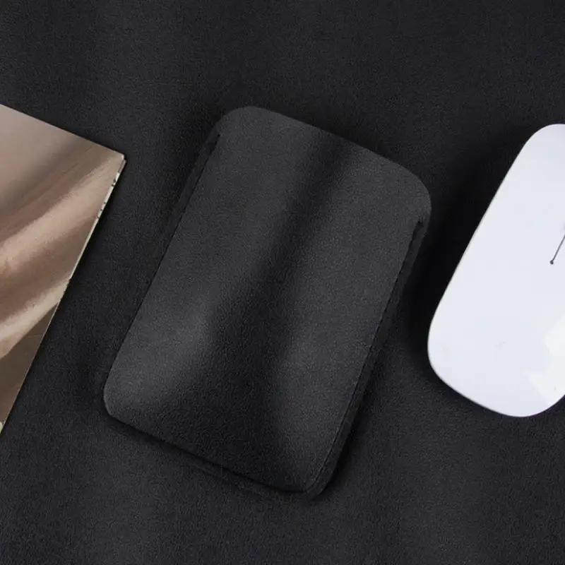 1PC Drahtlose Maus Lagerung Tasche Geeignet Maus Schutzhülle Leder Sleeve Tasche Anti-scratch Fall Tragbare Einfache Maus Lagerung tasche – Detail 3