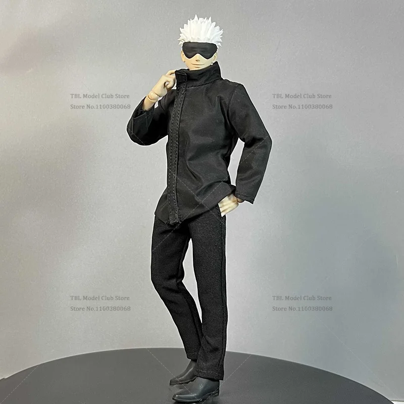 Ropa masculina a escala 1/12, Jujutsu Kaisen Gojo Satoru, hechicero más fuerte, Anime japonés para SHF, figura de acción de 6 pulgadas, juguetes de soldado
