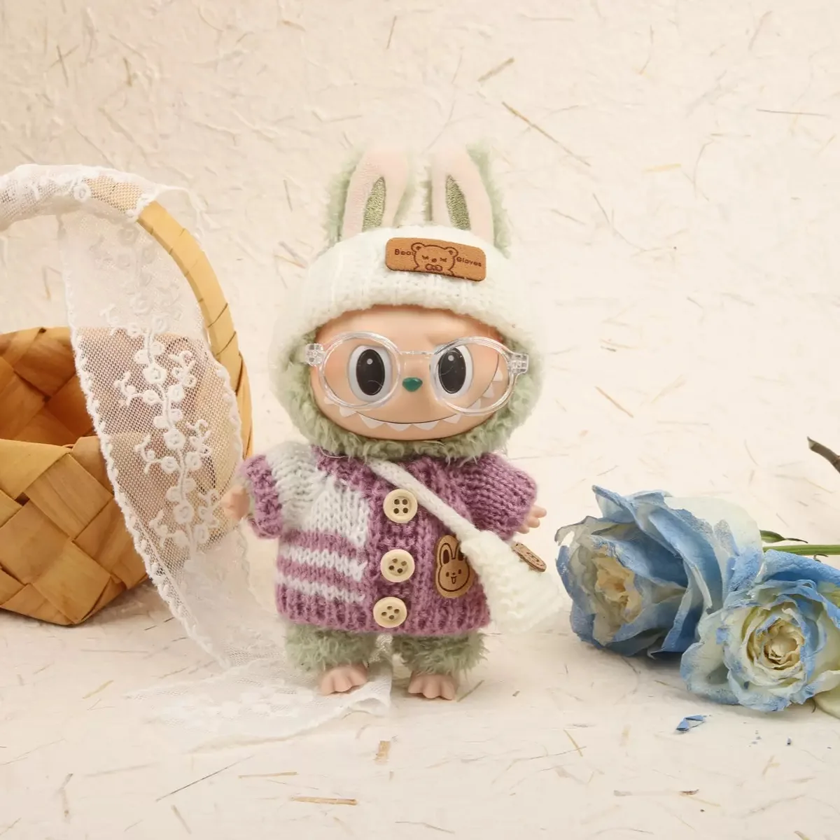 

Mini Plush Doll Clothes Outfit Accessories for 17cm Labubu V1 V2 and Multiple Series - The Perfect Attire for Your Doll