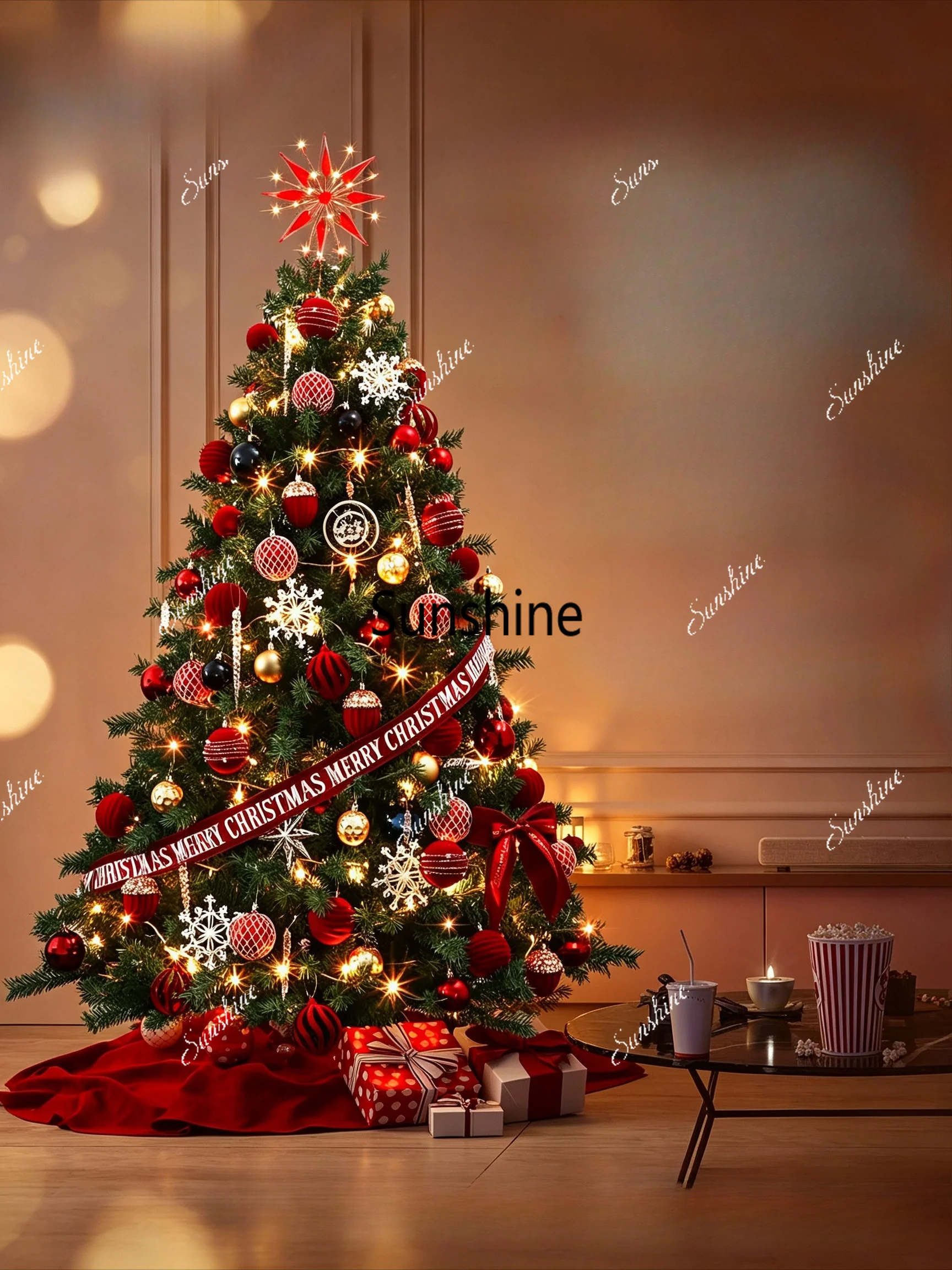 Christmas tree home living room simulation ornament