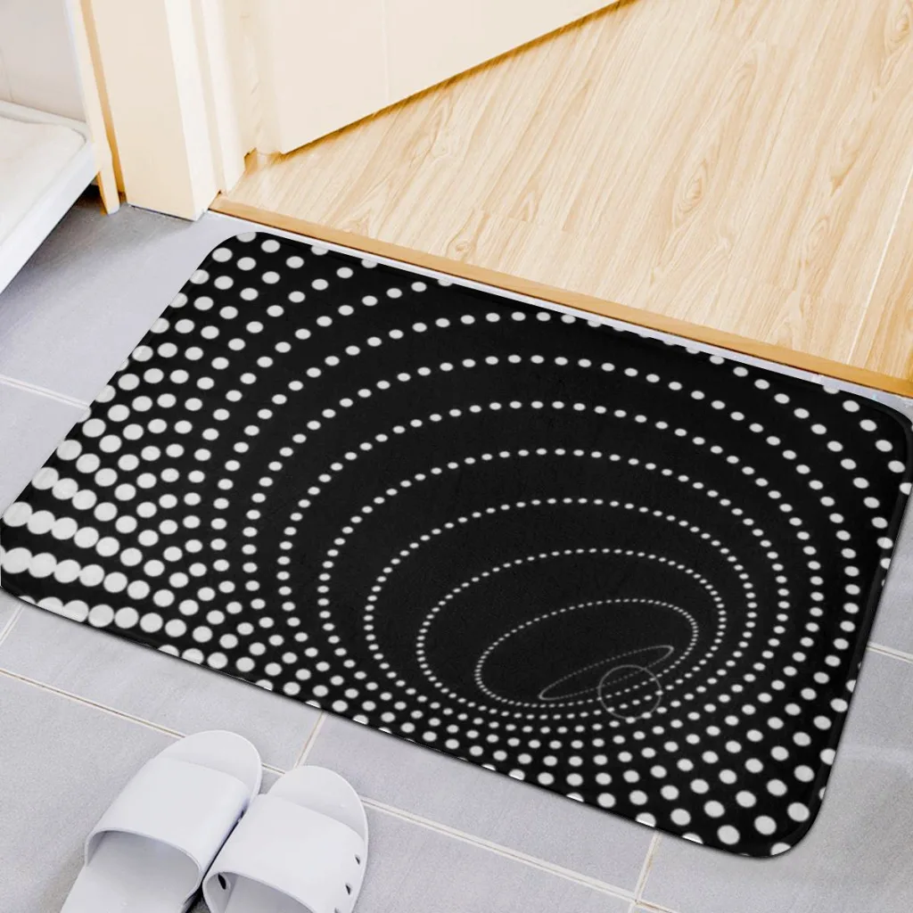 Vertigo Hypnotic Funny 3D Area Rug Carpet Rug for Living Room Bedroom Sofa Doormat Decor Game Non-slip Floor Mat