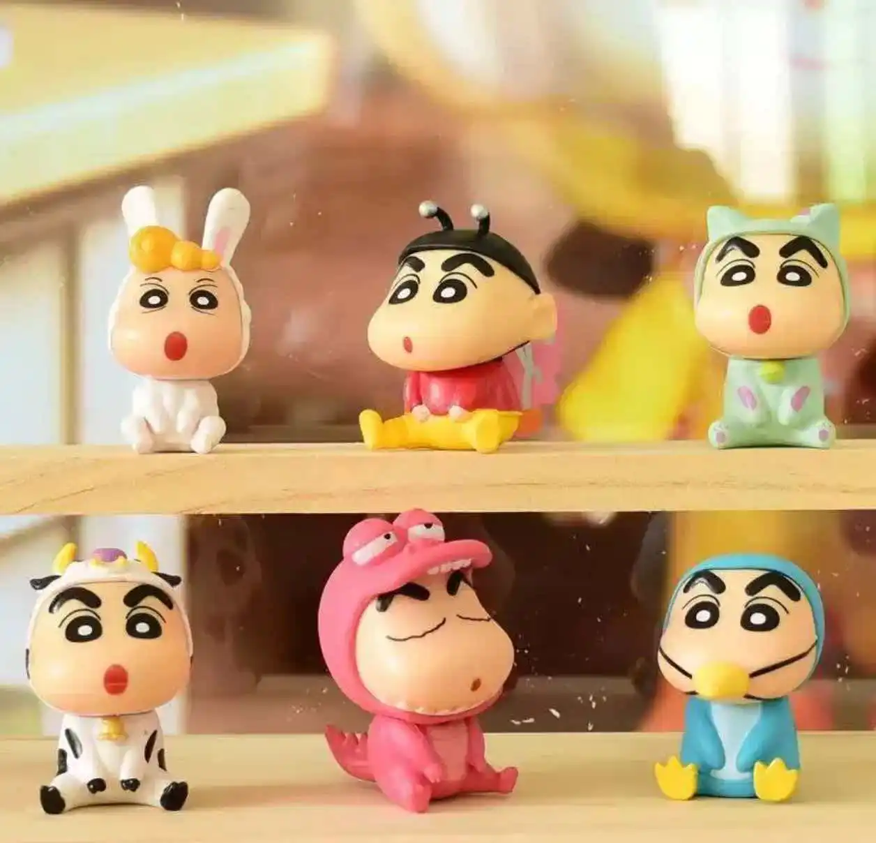 

In Stock 6pcs/Set Anime Figure Xiaoxin Blind Box Cute Cartoon Toy Lucky Bag Figure Cake Topper Ornament Festival Gift For Fans