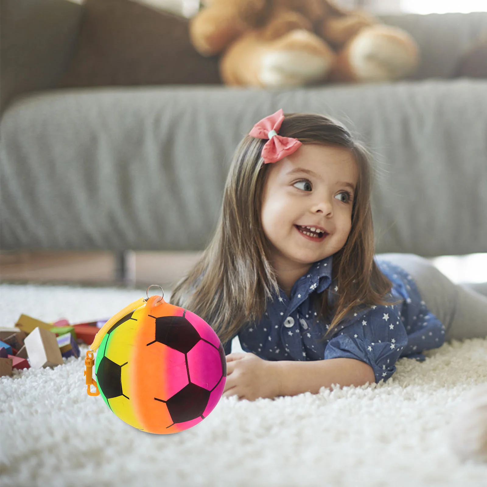 Palla giocattolo gonfiabile Giocattoli Palline rimbalzanti per bambini Gonfiare calcio Piccolo calcio per bambini in plastica divertente all'aperto