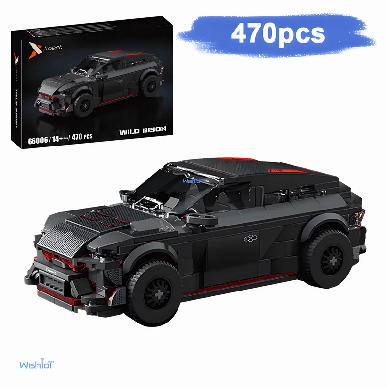 

66006 Wild Bison Car 470 шт. модели строительных блоков DIY маленькие гранулы образовательные сборочные кирпичи игрушки рождественские подарки