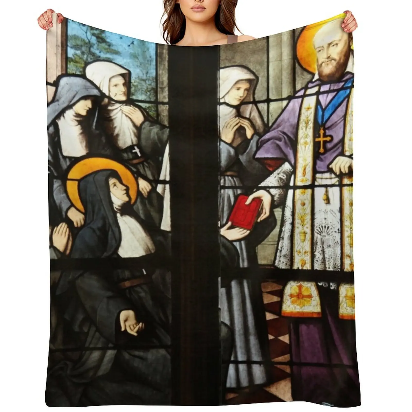 

Saint Francis de Sales Throw Blanket funny gift Sofa Luxury Throw For Baby Blankets