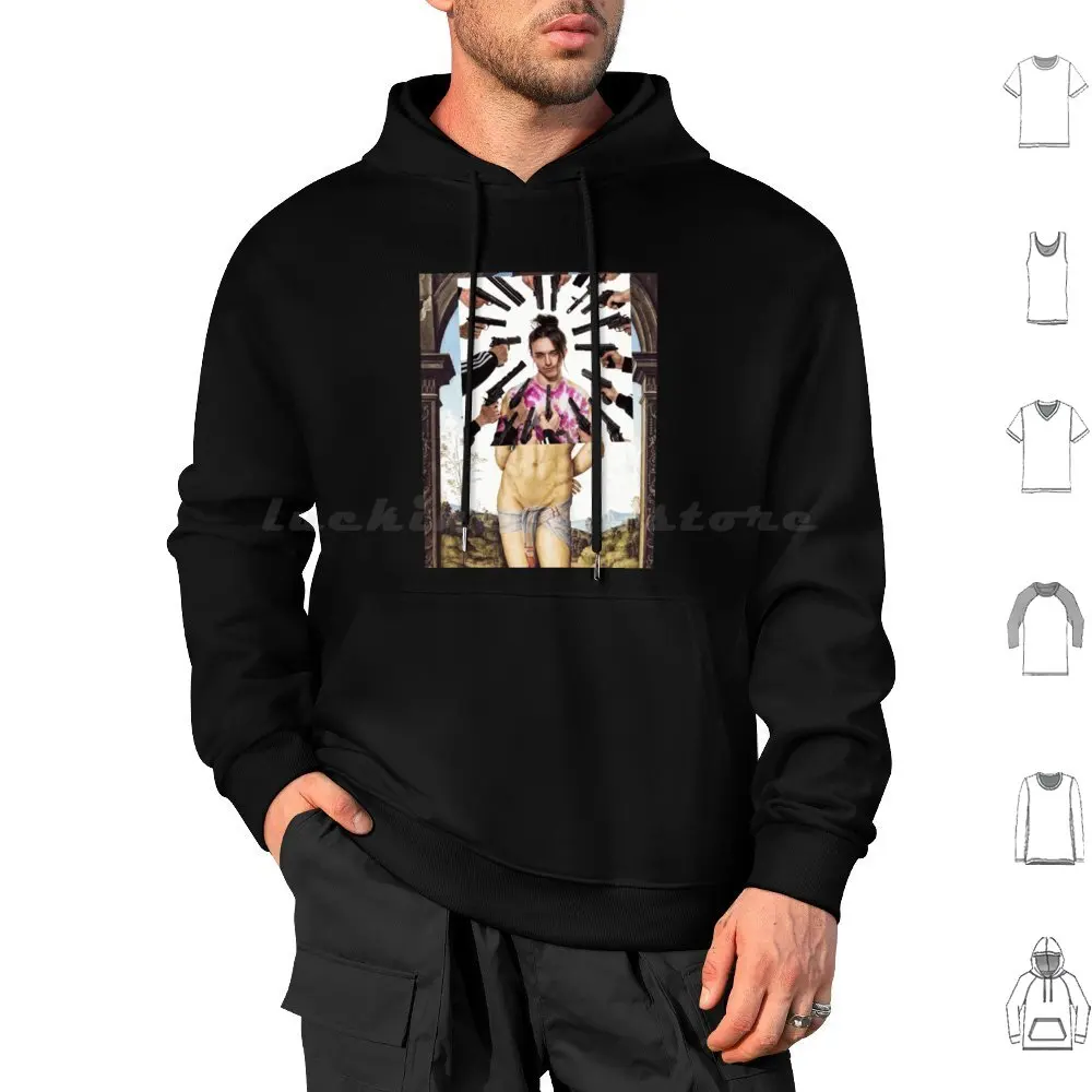 Cash Hoodie cotton Long Sleeve Cash Cash Gun Guns Renaissance Classical Painting Classical Paint Cash Items Cash