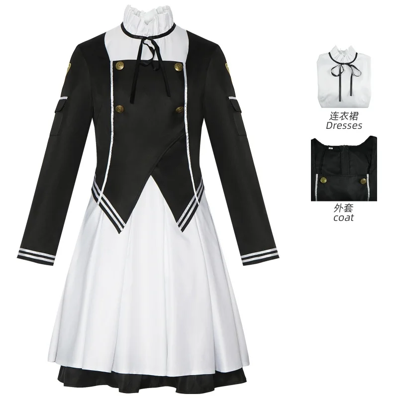 Virtuosa Cosplay Game Costumes Wig Uniform Dress Cosplay Costume Christmas Suit for Women Outfit