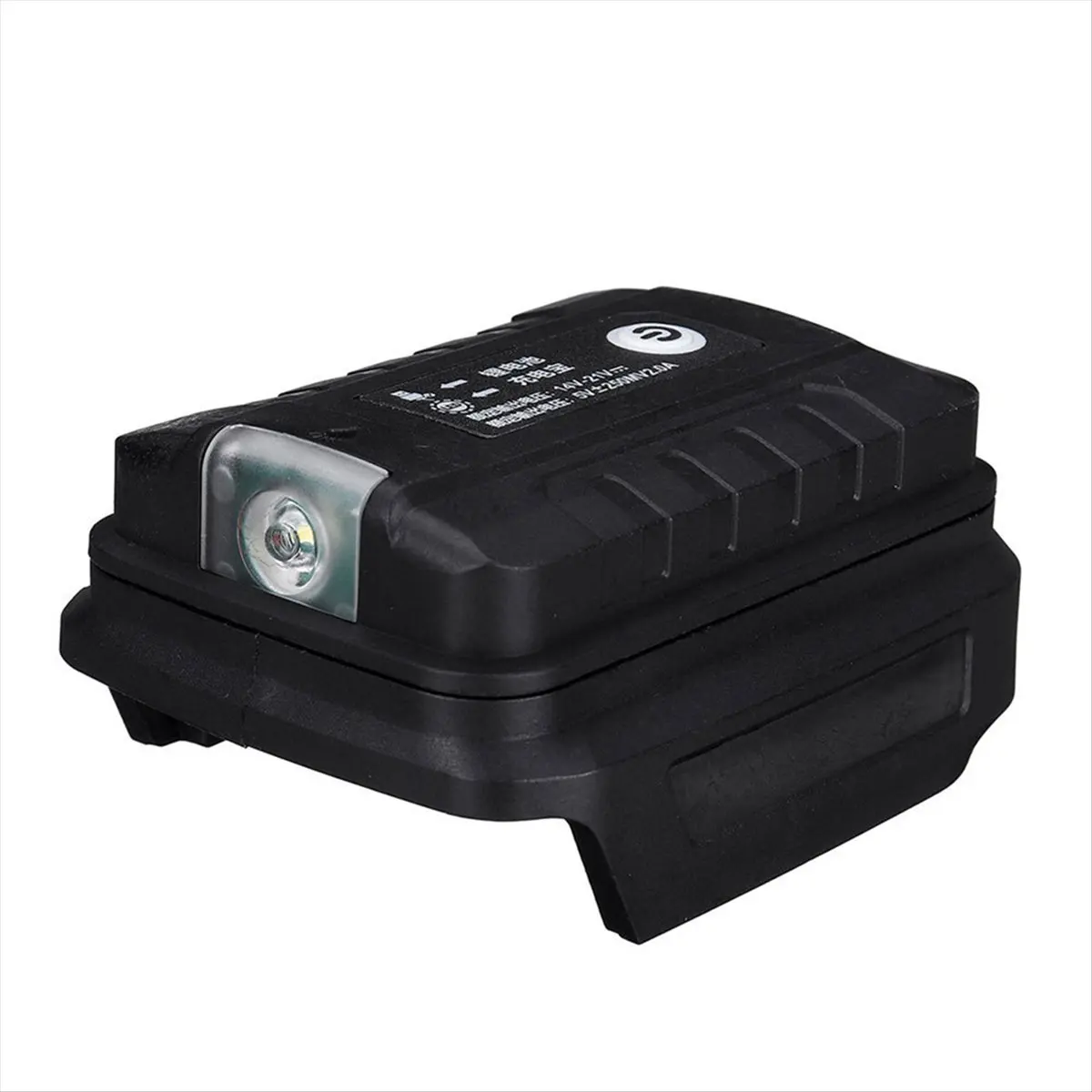 ABPP Battery Adapter for 18V Li-Ion Battery Dual USB Output Ports Converter Power Bank Phone Charger with LED Light