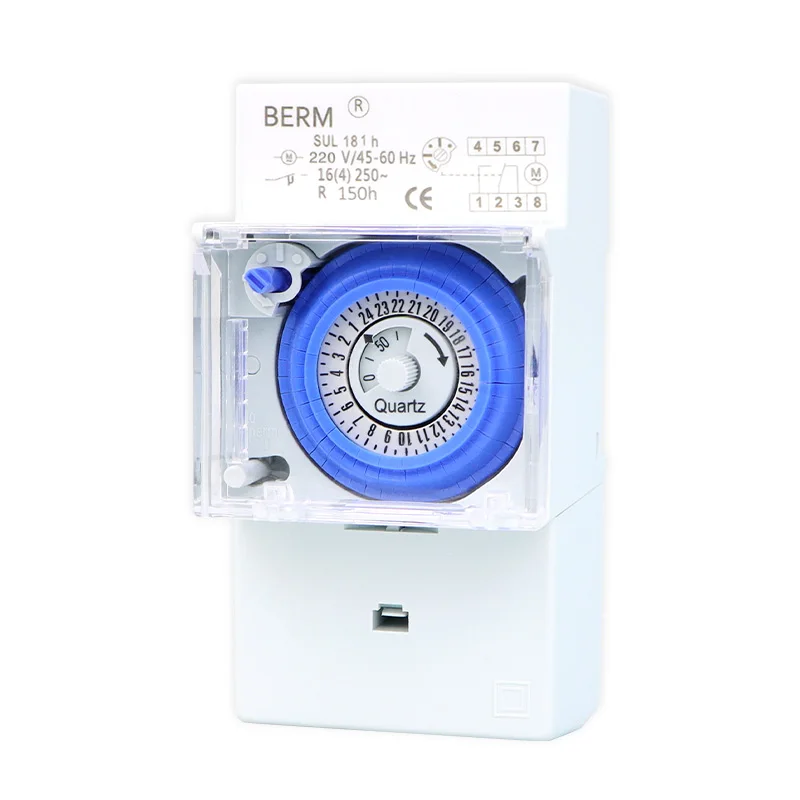 Sul181H Time Control Switch Advertising Street Light Oven Timer Mechanical Time Switch 24-hour Power Off Memory