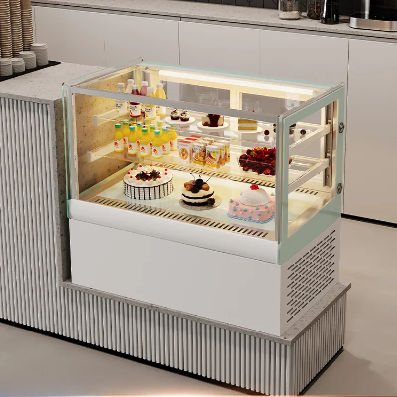 Cake display cabinet, milk tea shop, fruit dessert refrigerator, commercial desktop small desktop fresh-keeping cabinet