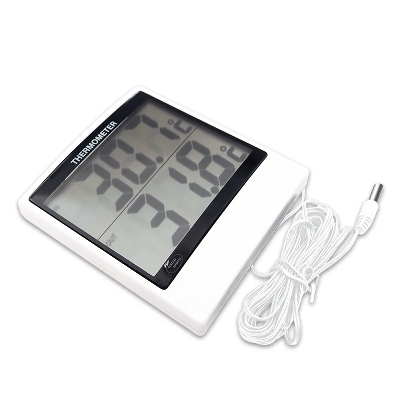 Dual Temperature Measurement Indoor and Outdoor Thermometer High-precision Large-screen Display Intuitive Home Thermometer