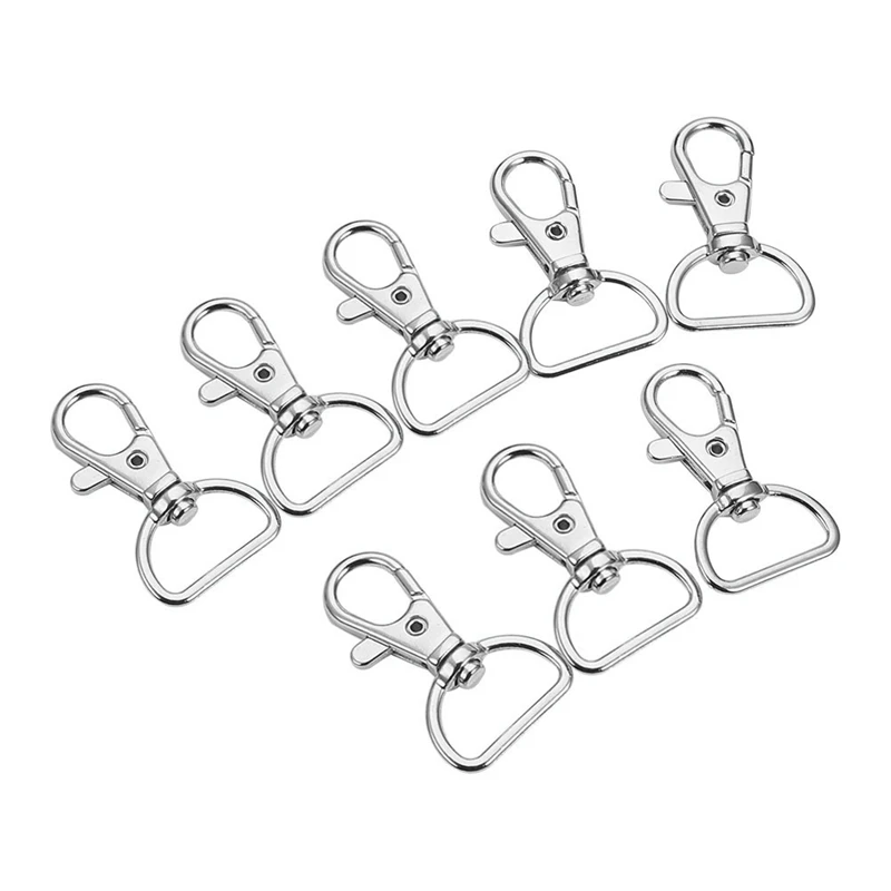 20 Pcs Metal Swivel Clasp Snap Hook Lobster And Key Rings Set For Keys Handbags Jewelry And Craft Making