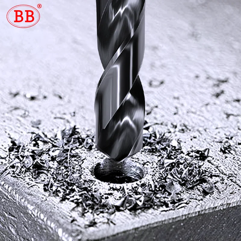 BB HSS-PM Twist Drill Bit Short Cut Powder Metallurgy Superalloy High Speed Steel High Performance CNC Metal Steel Hole Tool