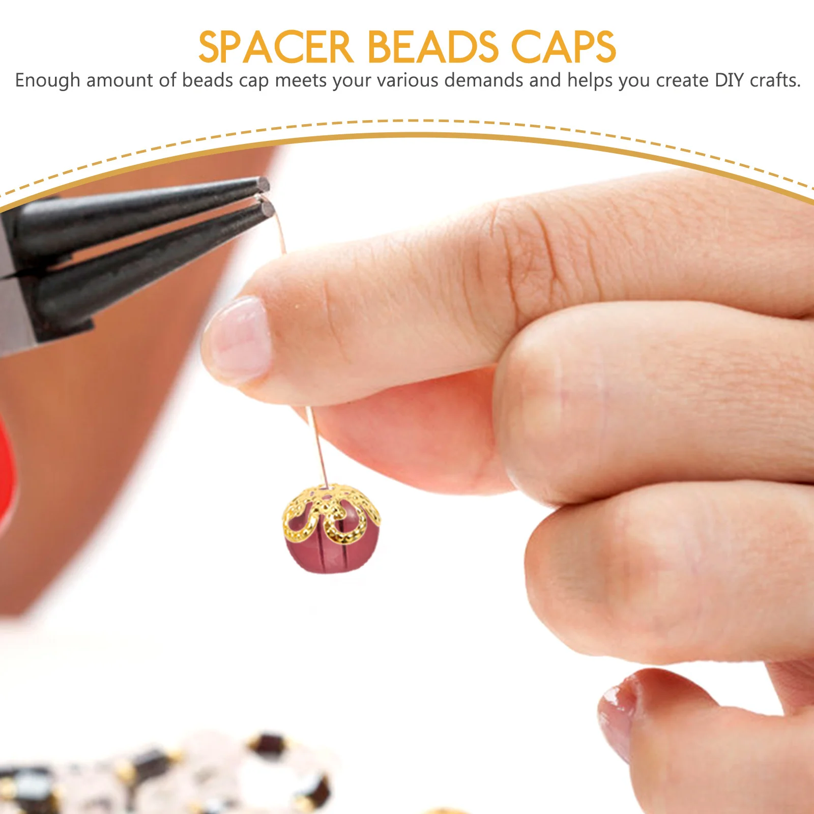 

100 шт. гальванический цветок кулон металлические колпачки для бусин для браслета «сделай сам» ожерелье ремесло ювелирные изделия в виде лотоса колпачки винтажные бусины-разделители колпачки